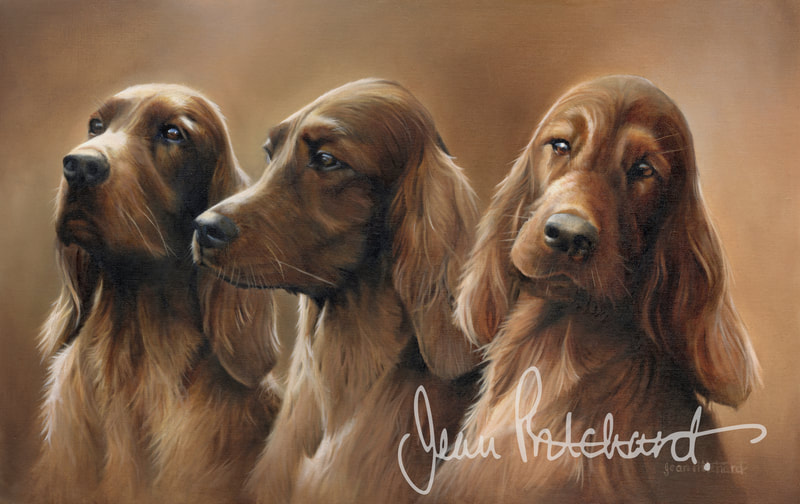 Missy, Dixie and Indie
Oil on fine canvas